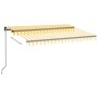 Toldo manual retráctil con LED amarillo y blanco 350x250 cm de vidaXL, Toldos - Ref: Foro24-3069083, Precio: 422,53 €, Descue...