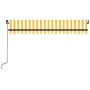 Toldo manual retráctil con LED amarillo y blanco 350x250 cm de vidaXL, Toldos - Ref: Foro24-3069083, Precio: 422,53 €, Descue...
