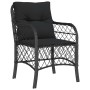 Set de comedor de jardín 7 pzas y cojines ratán sintético negro de , Conjuntos de jardín - Ref: Foro24-3212107, Precio: 672,1...