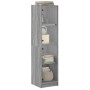 Aparador con puertas de vidrio gris Sonoma 35x37x142 cm de , Aparadores - Ref: Foro24-836439, Precio: 113,76 €, Descuento: %