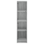 Aparador con puertas de vidrio gris Sonoma 35x37x142 cm de , Aparadores - Ref: Foro24-836439, Precio: 113,76 €, Descuento: %