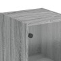 Aparador con puertas de vidrio gris Sonoma 35x37x142 cm de , Aparadores - Ref: Foro24-836439, Precio: 113,76 €, Descuento: %