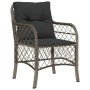 Set comedor de jardín 5 piezas con cojines ratán sintético gris de , Conjuntos de jardín - Ref: Foro24-3212132, Precio: 469,8...