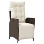 Set comedor de jardín 7 pzas con cojines ratán sintético marrón de , Conjuntos de jardín - Ref: Foro24-3213410, Precio: 972,3...