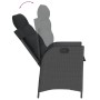 Set comedor de jardín 3 pzas con cojines ratán sintético negro de , Conjuntos de jardín - Ref: Foro24-3213067, Precio: 355,49...