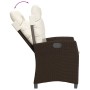 Set comedor de jardín 5 piezas y cojines ratán sintético marrón de , Conjuntos de jardín - Ref: Foro24-3213195, Precio: 606,2...