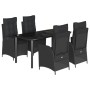 Set de muebles jardín 5 pzas con cojines ratán sintético negro de , Conjuntos de jardín - Ref: Foro24-3213188, Precio: 580,17...
