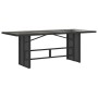 Set de comedor de jardín 7 pzas y cojines ratán sintético negro de , Conjuntos de jardín - Ref: Foro24-3213115, Precio: 814,7...
