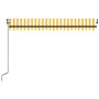 Toldo automático LED sensor de viento amarillo blanco 450x300cm de vidaXL, Toldos - Ref: Foro24-3069133, Precio: 530,06 €, De...
