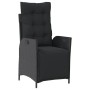Set de comedor de jardín 7 pzas y cojines ratán sintético negro de , Conjuntos de jardín - Ref: Foro24-3213342, Precio: 919,1...