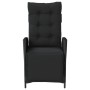 Sillones reclinables jardín con reposapiés 2 uds ratán PE negro de , Sillas de jardín - Ref: Foro24-365289, Precio: 247,63 €,...