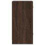 Armario auxiliar puertas de vidrio marrón roble 35x37x75,5 cm de , Aparadores - Ref: Foro24-836405, Precio: 50,37 €, Descuent...