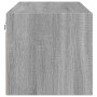 Mueble de pared puertas de vidrio gris Sonoma 102x37x35 cm de , Taquillas y armarios de almacenamiento - Ref: Foro24-836516, ...
