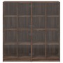 Estantería con puertas madera marrón roble 136x37x142 cm de , Aparadores - Ref: Foro24-3206523, Precio: 246,94 €, Descuento: %