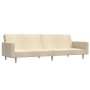 Sofá cama de 2 plazas tela color crema de , Sofás - Ref: Foro24-375730, Precio: 262,78 €, Descuento: %