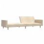 Sofá cama de 2 plazas tela color crema de , Sofás - Ref: Foro24-375730, Precio: 262,78 €, Descuento: %