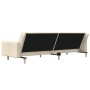 Sofá cama de 2 plazas tela color crema de , Sofás - Ref: Foro24-375730, Precio: 262,78 €, Descuento: %