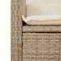 Sillón reclinable de jardín con cojines ratán sintético beige de , Bancos de jardín - Ref: Foro24-368219, Precio: 165,55 €, D...