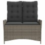 Sillón reclinable de jardín con cojines ratán sintético gris de , Bancos de jardín - Ref: Foro24-368238, Precio: 146,23 €, De...