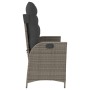 Sillón reclinable de jardín con cojines ratán sintético gris de , Bancos de jardín - Ref: Foro24-368238, Precio: 146,23 €, De...