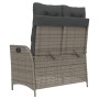 Sillón reclinable de jardín con cojines ratán sintético gris de , Bancos de jardín - Ref: Foro24-368238, Precio: 146,23 €, De...