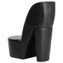 Sillón con forma de zapato de tacón cuero sintético negro en Sillones | Comprar online en Foru.es