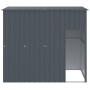 Caseta perros con tejado acero galvanizado gris 214x153x181 cm de , Casetas para perros - Ref: Foro24-172371, Precio: 311,51 ...