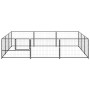 Perrera acero 9 m² negra de , Casetas y cercados para perros - Ref: Foro24-3082127, Precio: 234,32 €, Descuento: %