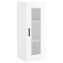Aparador alto madera contrachapada blanco brillo 34,5x34x180 cm de , Aparadores - Ref: Foro24-3199307, Precio: 128,43 €, Desc...