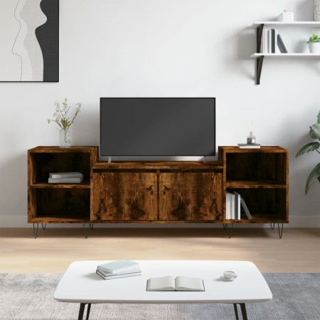 Mueble para TV madera contrachapada roble ahumado 160x35x55 cm de , Muebles TV - Ref: Foro24-831345, Precio: 81,11 €, Descuen...