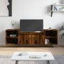 Mueble para TV madera contrachapada roble ahumado 160x35x55 cm de , Muebles TV - Ref: Foro24-831345, Precio: 81,11 €, Descuen...