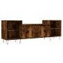 Mueble para TV madera contrachapada roble ahumado 160x35x55 cm de , Muebles TV - Ref: Foro24-831345, Precio: 81,11 €, Descuen...