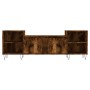 Mueble para TV madera contrachapada roble ahumado 160x35x55 cm de , Muebles TV - Ref: Foro24-831345, Precio: 81,11 €, Descuen...