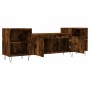 Mueble para TV madera contrachapada roble ahumado 160x35x55 cm de , Muebles TV - Ref: Foro24-831345, Precio: 81,11 €, Descuen...