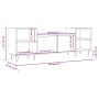 Mueble para TV madera contrachapada roble ahumado 160x35x55 cm de , Muebles TV - Ref: Foro24-831345, Precio: 81,11 €, Descuen...