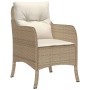 Set comedor de jardín 7 pzas con cojines ratán sintético beige de , Conjuntos de jardín - Ref: Foro24-3211973, Precio: 784,24...