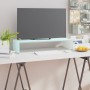 Mueble TV/Elevador de monitor cristal verde 70x30x13 cm de , Muebles TV - Ref: Foro24-244144, Precio: 97,02 €, Descuento: %