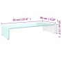 Mueble TV/Elevador de monitor cristal verde 70x30x13 cm de , Muebles TV - Ref: Foro24-244144, Precio: 97,02 €, Descuento: %
