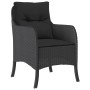 Set comedor de jardín 3 pzas con cojines ratán sintético negro de , Conjuntos de jardín - Ref: Foro24-3211927, Precio: 288,36...