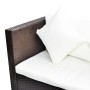 Set muebles de jardín 4 piezas y cojines ratán sintético marrón de , Conjuntos de jardín - Ref: Foro24-42990, Precio: 420,87 ...