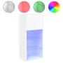 Mueble para TV con luces LED blanco 40,5x30x90 cm de , Muebles TV - Ref: Foro24-837043, Precio: 72,39 €, Descuento: %