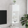 Mueble para TV con luces LED blanco 40,5x30x90 cm de , Muebles TV - Ref: Foro24-837043, Precio: 72,39 €, Descuento: %