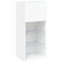 Mueble para TV con luces LED blanco 40,5x30x90 cm de , Muebles TV - Ref: Foro24-837043, Precio: 72,39 €, Descuento: %