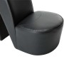 Sillón con forma de zapato de tacón cuero sintético negro en Sillones | Comprar online en Foru.es