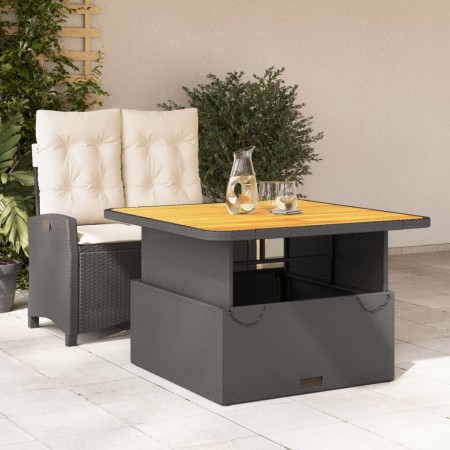Set comedor de jardín 2 pzas con cojines ratán sintético negro de , Conjuntos de jardín - Ref: Foro24-3277379, Precio: 322,03...