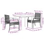 Set comedor de jardín 3 pzas con cojines ratán sintético beige de , Conjuntos de jardín - Ref: Foro24-3213624, Precio: 266,54...