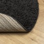 Alfombra peluda de pelo largo moderna PAMPLONA negro Ø 120 cm de , Alfombras - Ref: Foro24-375289, Precio: 41,66 €, Descuento: %