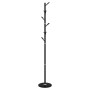 Perchero de hierro con recubrimiento en polvo negro 175 cm de , Percheros para sombreros y abrigos - Ref: Foro24-377103, Prec...