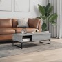 Mesa de centro madera ingeniería metal gris Sonoma 100x50x35 cm de , Mesas de centro - Ref: Foro24-845394, Precio: 87,89 €, D...