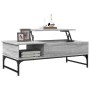 Mesa de centro madera ingeniería metal gris Sonoma 100x50x35 cm de , Mesas de centro - Ref: Foro24-845394, Precio: 87,89 €, D...